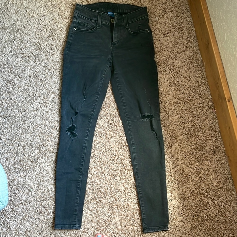 Black Arizona skinny jeans size 0